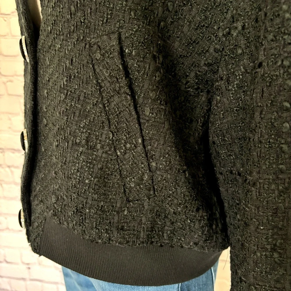 TRUTH by Republic Vintage-Style Cropped Tweed Boucle Bomber Jacket--NWT--12